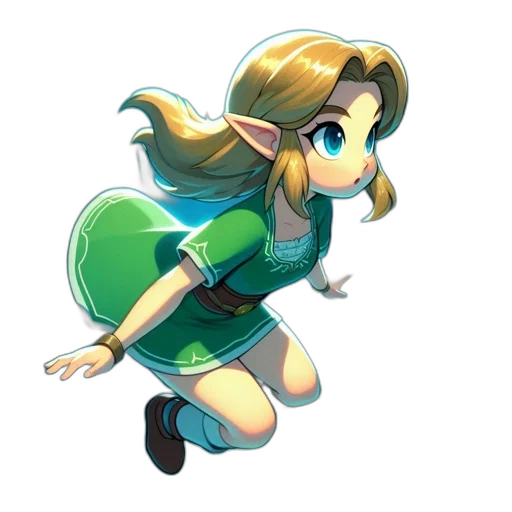 dress, staff, weapon, pixel art transparent PNG cut-out