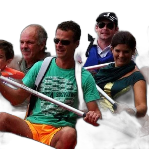 staff, umbrella, group, people transparent PNG cut-out