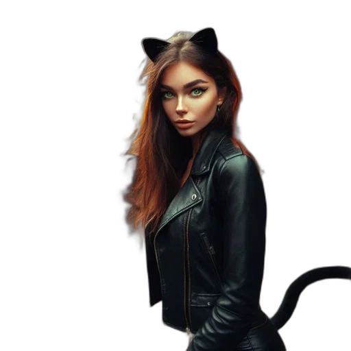 jacket, animal, fantasy art, photorealistic transparent PNG cut-out