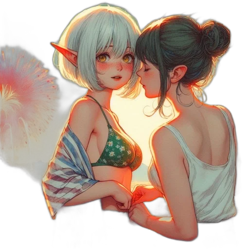 mask, fantasy art, watercolor, anime transparent PNG cut-out