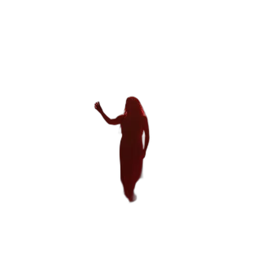 dress, creature, staff, hair transparent PNG cut-out