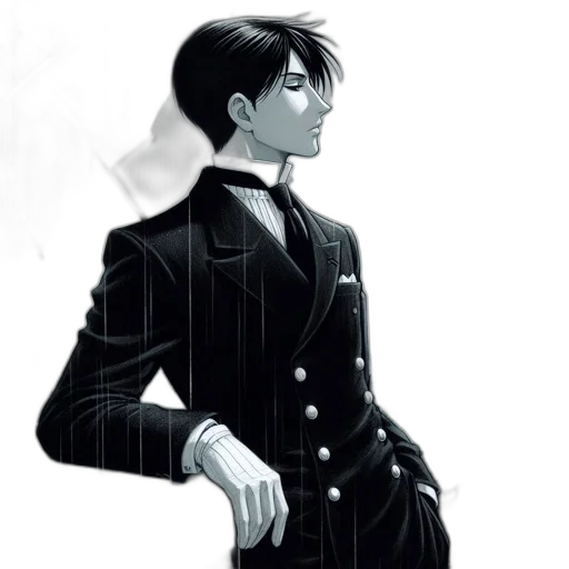 jacket, staff, concept art, comic book art transparent PNG cut-out