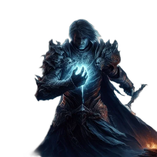sword, staff, weapon, fantasy art transparent PNG cut-out