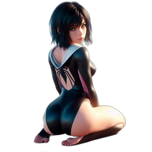 dress, robot, concept art, 3d render transparent PNG cut-out