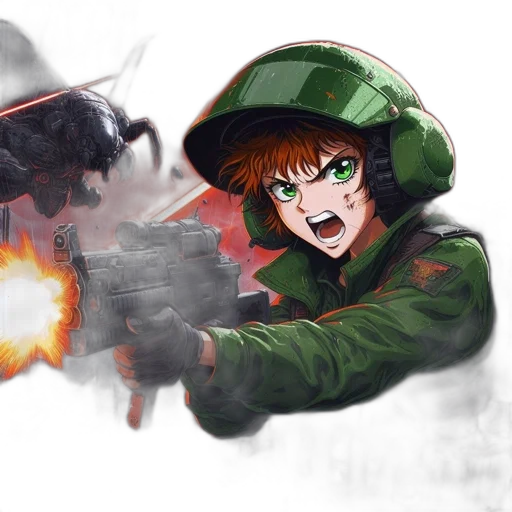 weapon, anime, concept art, comic book art transparent PNG cut-out