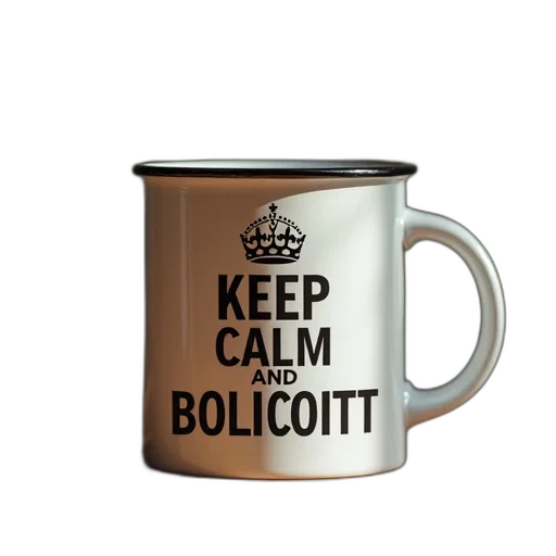 keep, calm, boycott, mugs transparent PNG cut-out