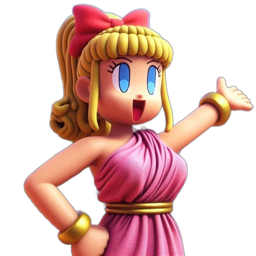 dress, staff, weapon, crown transparent PNG cut-out