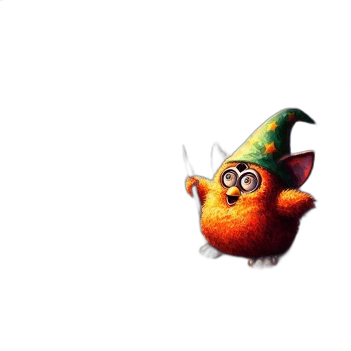 staff, hat, creature, animal transparent PNG cut-out
