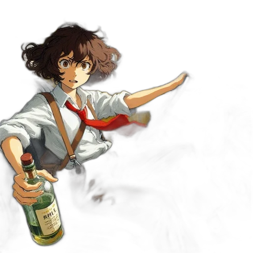 bottle, weapon, concept art, anime transparent PNG cut-out
