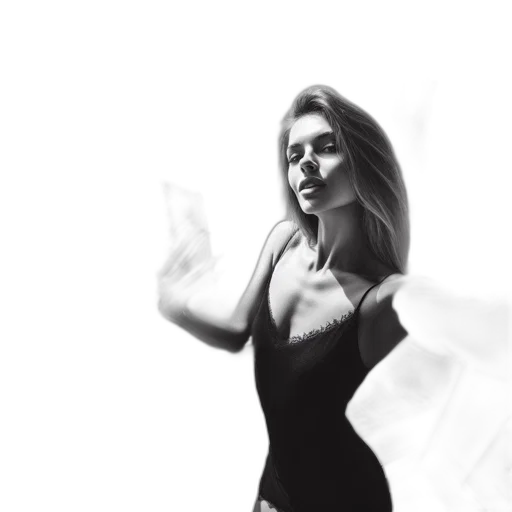 dress, concept art, photorealistic, woman transparent PNG cut-out