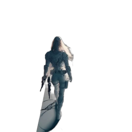 sword, weapon, dress, creature transparent PNG cut-out