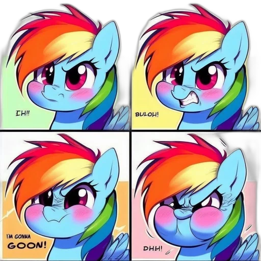 pixel art, cartoon, anime, rainbow transparent PNG cut-out