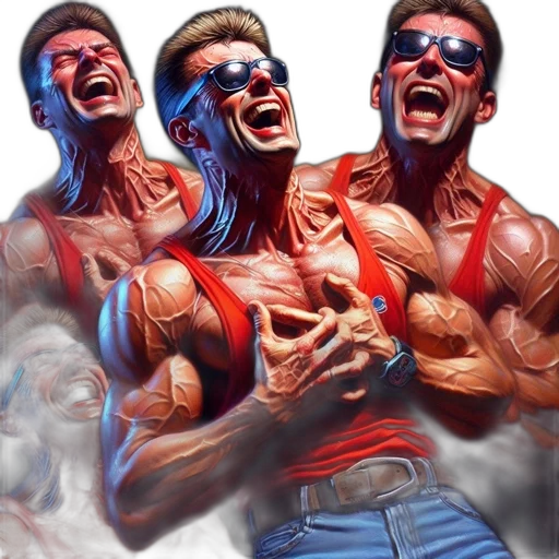 comic book art, concept art, photorealistic, 3d render transparent PNG cut-out