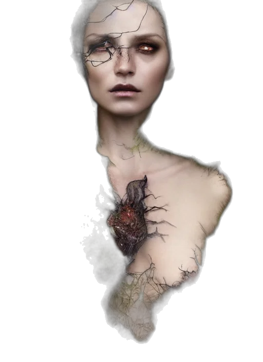 face, jewelry, hair, mask transparent PNG cut-out