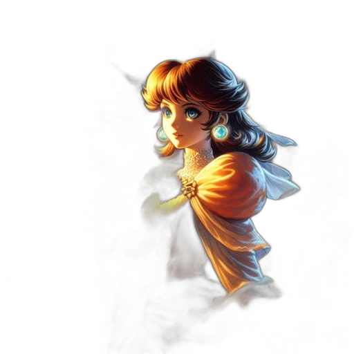 dress, jewelry, face, staff transparent PNG cut-out