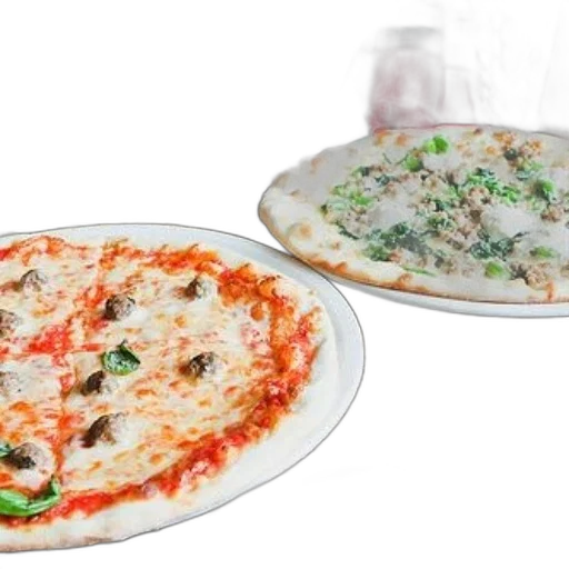 food, 3d render, photorealistic, two transparent PNG cut-out