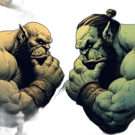 comic book art, concept art, 3d render, photorealistic transparent PNG cut-out