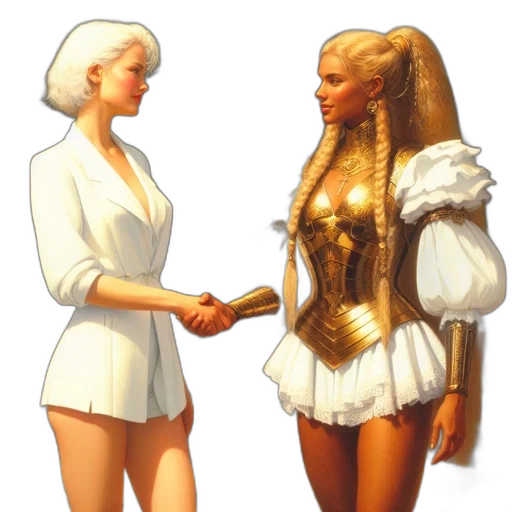 dress, concept art, comic book art, fantasy art transparent PNG cut-out