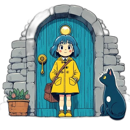 umbrella, dress, jacket, creature transparent PNG cut-out