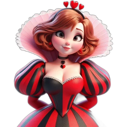 dress, crown, 3d render, concept art transparent PNG cut-out