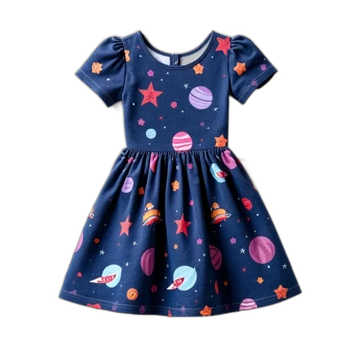 dress, outer space, child, space transparent PNG cut-out