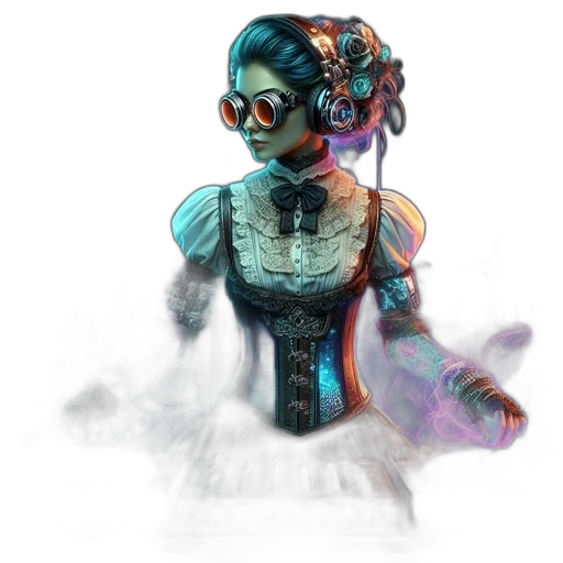 robot, mask, dress, staff transparent PNG cut-out