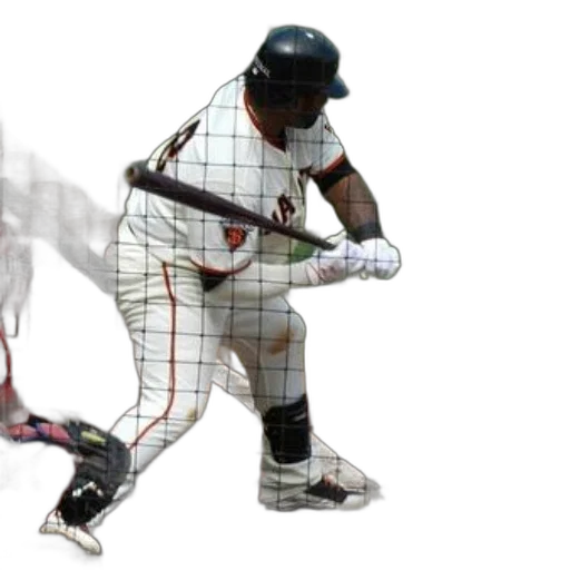 3d render, baseball, player, white transparent PNG cut-out