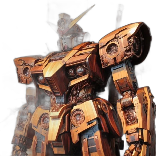 robot, weapon, concept art, 3d render transparent PNG cut-out