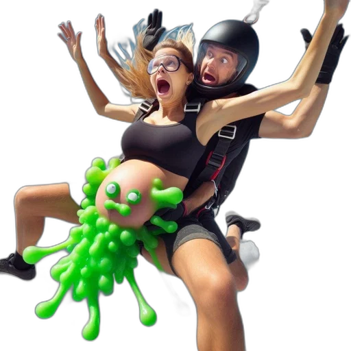 creature, 3d render, concept art, couple transparent PNG cut-out