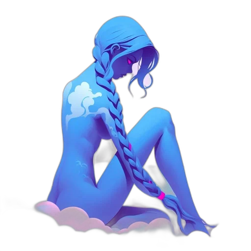 robot, dress, staff, creature transparent PNG cut-out