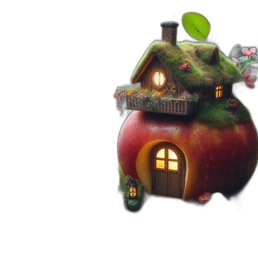 food, building, 3d render, concept art transparent PNG cut-out