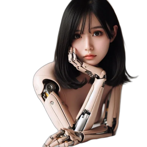 robot, jewelry, face, weapon transparent PNG cut-out
