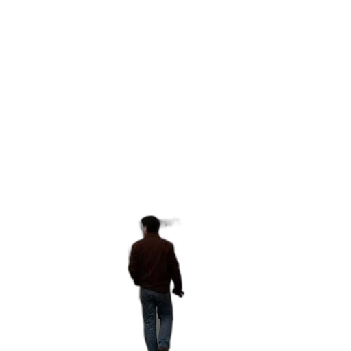 jacket, staff, robot, creature transparent PNG cut-out