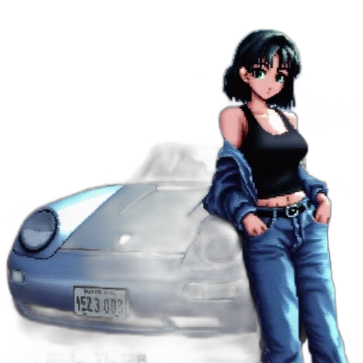 car, robot, weapon, jacket transparent PNG cut-out