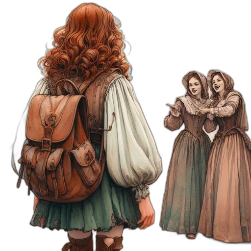dress, jacket, concept art, fantasy art transparent PNG cut-out