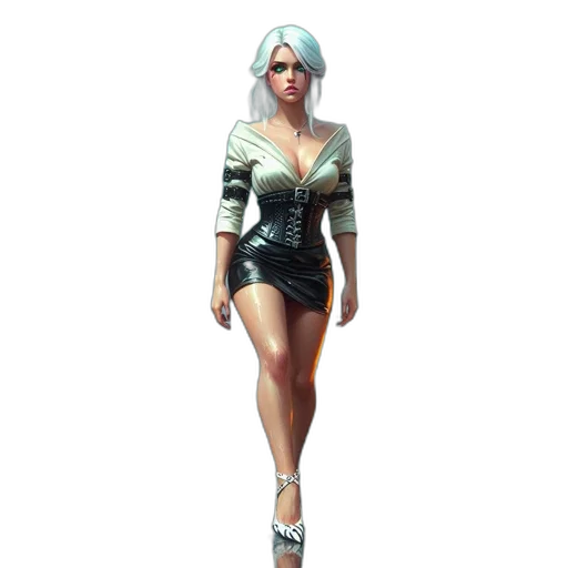 dress, staff, jacket, concept art transparent PNG cut-out