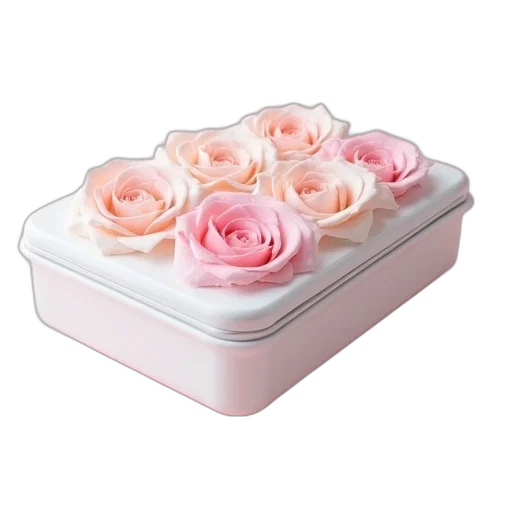 food, flower, jewelry, 3d render transparent PNG cut-out