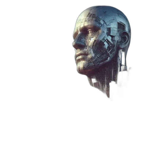 robot, face, mask, creature transparent PNG cut-out