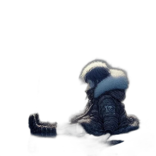 creature, hat, jacket, animal transparent PNG cut-out