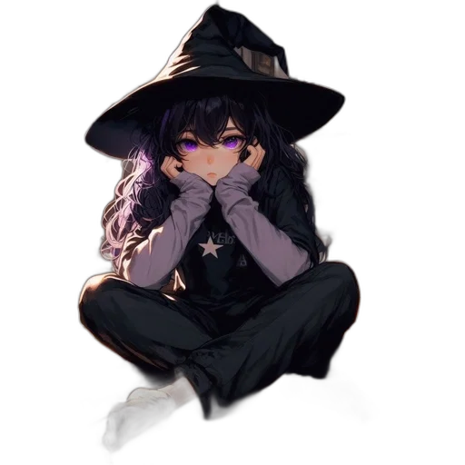 hat, staff, mask, creature transparent PNG cut-out