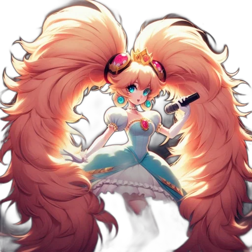 hair, staff, weapon, creature transparent PNG cut-out