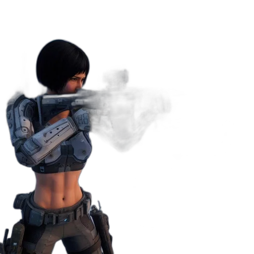 weapon, jacket, staff, concept art transparent PNG cut-out