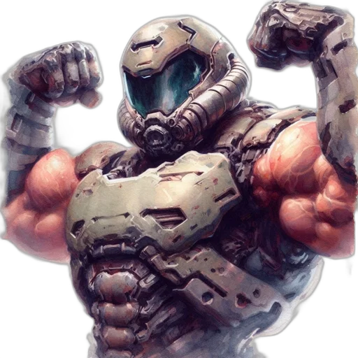 robot, weapon, concept art, comic book art transparent PNG cut-out