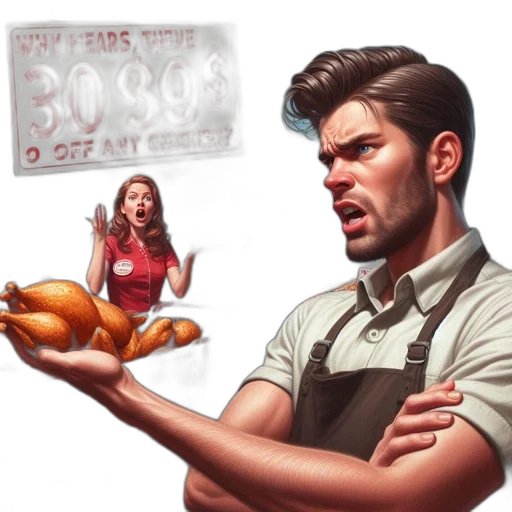 food, concept art, photorealistic, comic book art transparent PNG cut-out