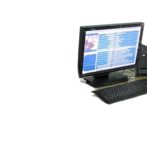 staff, desktop, computer, setup transparent PNG cut-out