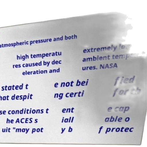 nasa, statement, about, aces transparent PNG cut-out
