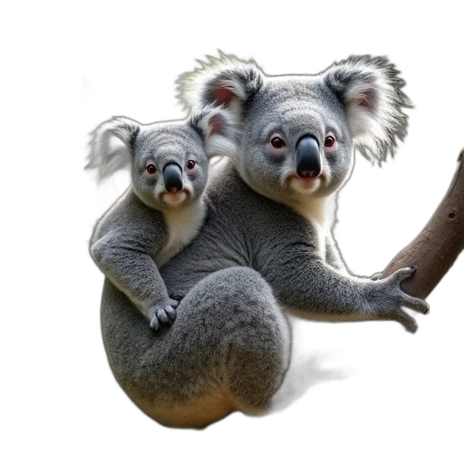 animal, staff, creature, photorealistic transparent PNG cut-out