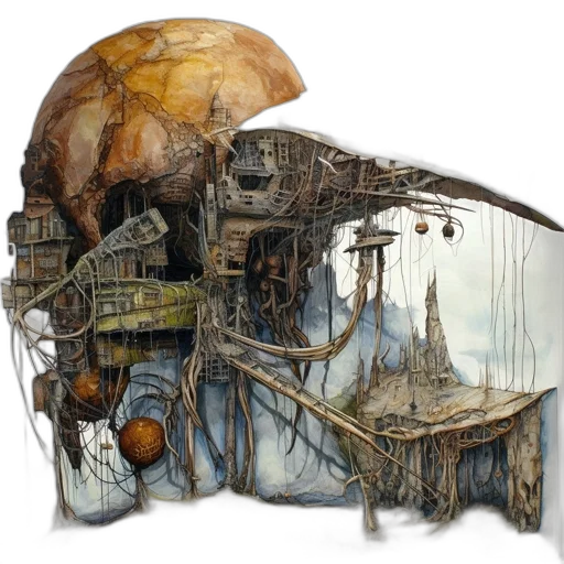 furniture, hat, concept art, fantasy art transparent PNG cut-out