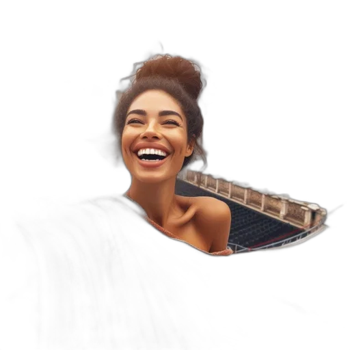 face, hair, shoes, hat transparent PNG cut-out