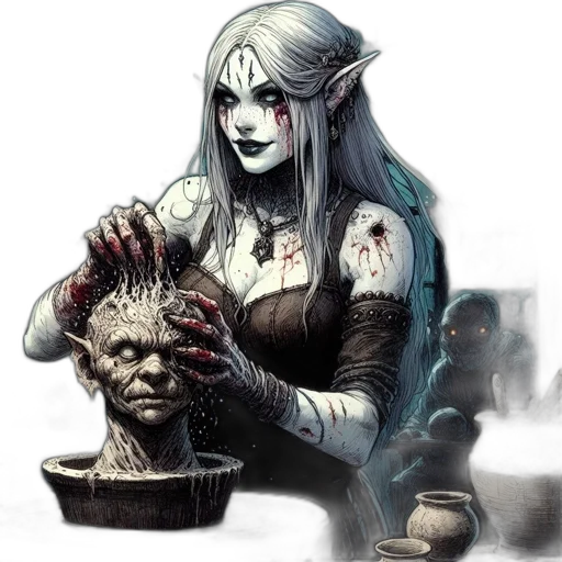 staff, creature, mask, face transparent PNG cut-out